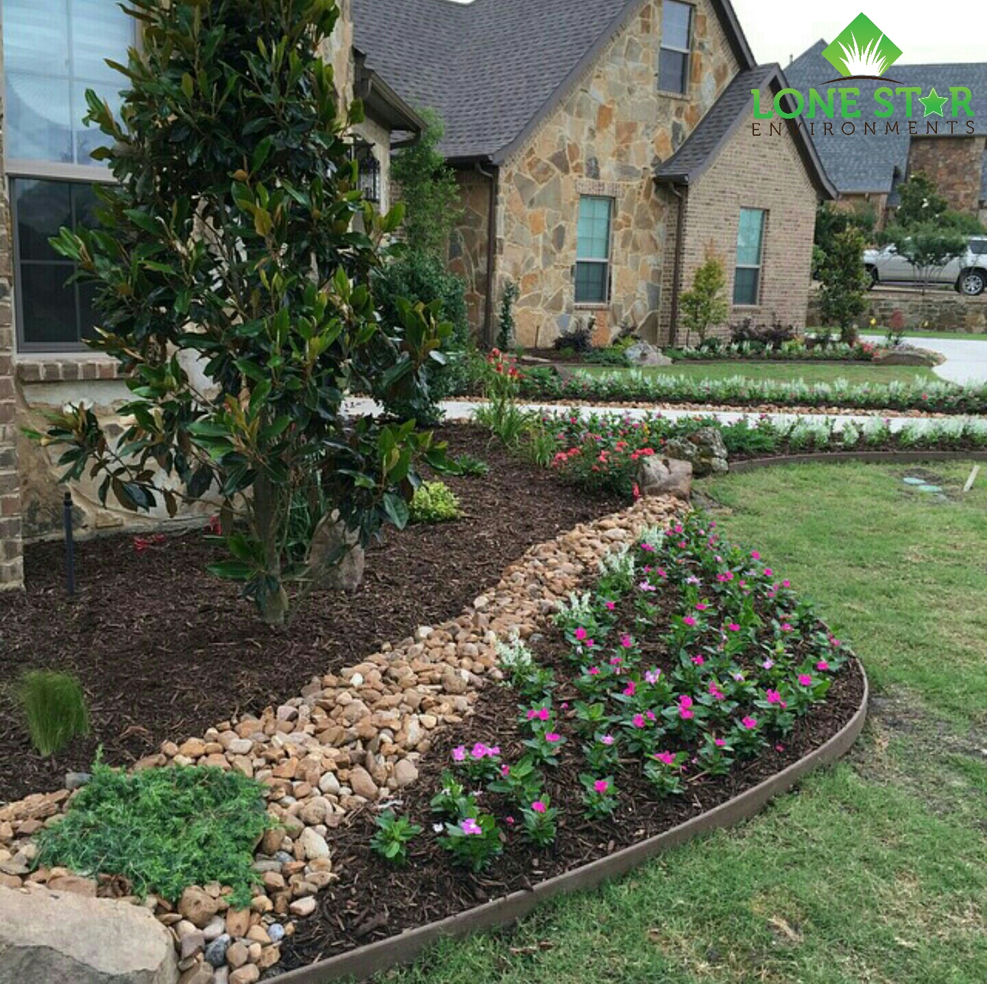 Flower-Bed-Install-Complete flower bed install complete